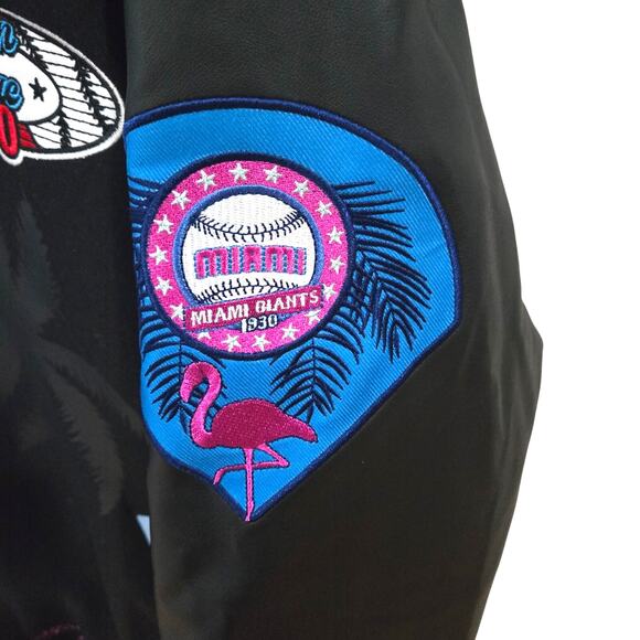 HeadGear Classics Nostalgia Co. Sz XL Maimi Giants Varsity Jacket - Picture 10 of 14